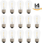 Westgate Lighting 24Ft Indoor/Outdoor Linkable LED String Lights, Commercial Grade with 12 Sockets & LED Bulbs – Bistro, Pergola, Deck, Patio, Market, Cafe, Gazebo, Party Decor - Image 2