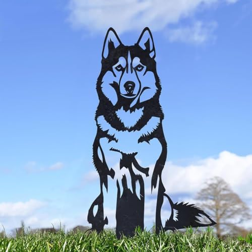 14" Pomeranian Statue Garden Stake - Image 2