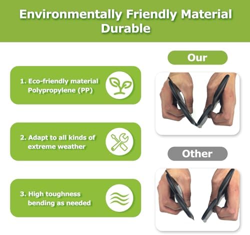 Garden Edging - 20pcs Plastic Garden Fence,Single Size:10 * 8inch - Image 4