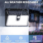 [16 Packs] Solar Motion Sensor Outdoor Lights, Super Bright Solar Lights Outdoor Waterproof, 3 Lighting Modes Security Wall Light for Outside Walking Dog Fence Backyard Deck Garden Door Step Garage - Image 5