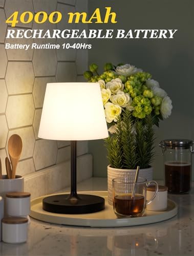 Shower Lamp IP54 Waterproof, Cordless Rechargeable Table Lamp, Outdoor Use - Image 3