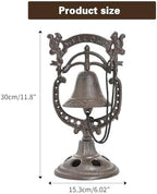 Sungmor Classic Cast Iron Tabletop Hand Bell Dinner Bell - Lovely Squirrel Shape Service Bell - Wrought Iron Rattle Table Ornaments - Perfect for Restaurant Bar Cafes - Image 6