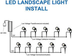 10-Pack Voltage Landscape Lighting with Spike and Connector - Image 6