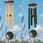 Personalized Hummingbird Memorial Wind Chime Custom Name & Year, Sympathy Gift for Loss of Loved One, Soared Beyond Our Sight Remembrance Windchimes Outdoor Garden Decor Deep Tone - Image 5