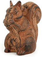 Sungmor Cast Iron Rust Squirrel Statue, Multi-Purpose Paperweight Doorstop - Image 2