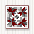 BQ033-05 BARN Quilt Block Outdoor Square | 6 Sizes | Outside Pattern | Wall Art | Yard Art | Barn Quilt Sign | Farm Quilt Design (34" x 34" 1 Sided) by SignStuffInc