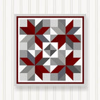 BQ033-05 BARN Quilt Block Outdoor Square | 6 Sizes | Outside Pattern | Wall Art | Yard Art | Barn Quilt Sign | Farm Quilt Design (11.5" x 11.5" 1 Sided) by SignStuffInc