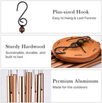Memorial Sympathy Wind Chimes Gifts, Sympathy Gifts for Loss of Loved One - Image 3
