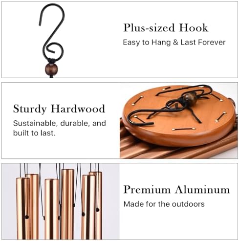 Memorial Sympathy Wind Chimes Gifts, Sympathy Gifts for Loss of Loved One - Image 3