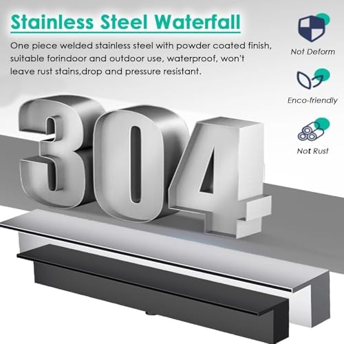 Outdoor Wall-Mounted Water Fountain Kit - Elegant Waterfall Feature for Gardens & Pools - Perfect for Landscaping & Relaxation - Image 3