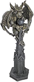 Design Toscano CL4187 Raptor, Gargoyle Surveyor of the Realm Sculpture,two tone stone by DesignToscano