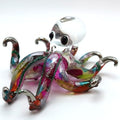 Octopus Miniature Hand Blown Glass Art Figurines Sea Animals Collectible Gift Decorate (4 inches Multi-Purple) by Sansukjaianimalblownglass