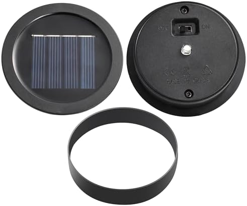 Cooo 2 Pack Mosaic Solar Lantern Outdoor Waterproof IP68 Hanging Projection Light Hidden Lid Pear-Shaped Lantern with Rope Handle Solar Powered Auto On for Patio Garden Fence Table - Image 6