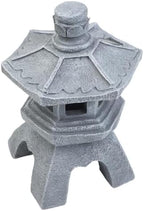 Solar Pagoda Garden Statue, Resin Outdoor Lantern with Auto Light(Dome) - Image 6