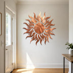 Sun Metal Wall Art Celestial Plaque Decor for Home Living Room Bedroom Garden Patio Indoor Outdoor Stylish Rustic Hanging Ornament (24 INCH) - Image 5