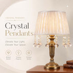 2" Pendant Chandelier K9 Crystal Decorative Hanging Ornaments (Vintage C, 12) - Image 7