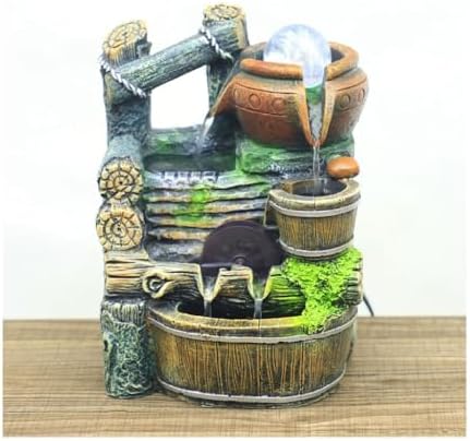 Tabletop Waterfall Tabletop Fountain Tabletop Rockery Flowing Water Fountain Living Room Tabletop Fountain Ornaments Tabletop Water Fountain (A) by Unknown