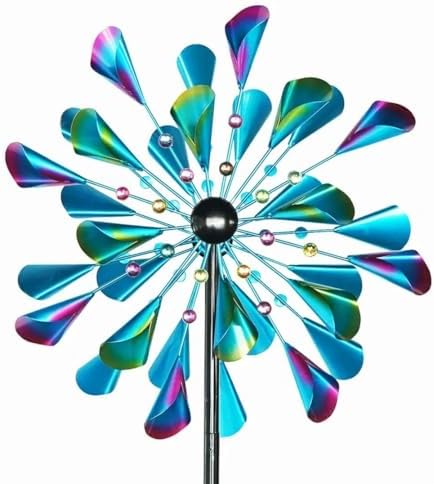 DECOROCA Kinetic Wind Spinners Outdoor - Large Metal Wind Sculptures by Decoroca