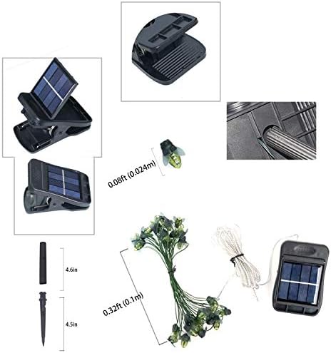 ANGMLN 2 Pack Solar Firefly Lights,19.6FT 30 LED Solar Fairy String Lights - Image 6