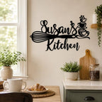 Custom Kitchen Name Sign, Personalized Kitchen Metal Sign, Kitchen Art Wall Decor, Kitchen Signs Wall Decor, Metal Wall Art, Kitchen Decor, Mothers Day Gift, Mom's Kitchen, Gift for Grandma - Image 4