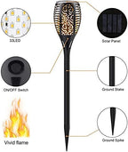 14 Pack Solar Lights Outdoor, 33LED Solar Torch Lights with Dancing Flickering Flames, Waterproof Landscape Decoration Flame Lights for Garden Pathway Yard-Auto On/Off Dusk to Dawn - Image 2