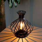 JHY DESIGN Decorations Outdoor Table Lamp Nightlight 7.5''High Modern Style Battery Powered Lamp with 6-Hours Timer Feature Decorative Bedside Lamp for Room Indoor Outdoor Table Garden Party - Image 3