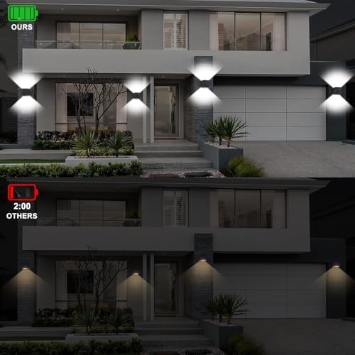 ledmo 20W Modern Wall Light Up Down Adjustable Porch Light 4 Pack - Image 4