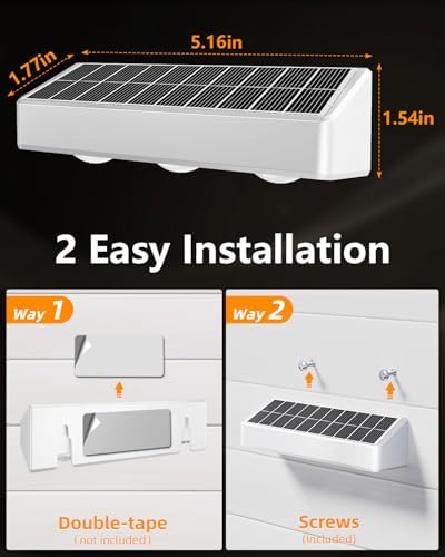 JOFIOS Solar Fence Lights Outdoor, 9 Fixed Colors ＆ Color Changing Fence Lights Solar Powered Waterproof IP65 Dusk-to-Dawn LED Deck Lighting for Patio, Railing, Pool, Porch, Backyard, Wall, 12 Pack - Image 4