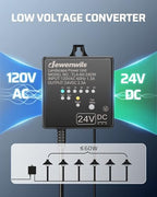 DEWENWILS 60W DC Low Voltage Transformer with Timer & Photocell Sensor - Image 2