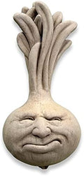 Carruth Studio, Ornery Onion Figurine, Original Sculpture Handcrafted in Stone, Artisan Made by Carruth+Studio