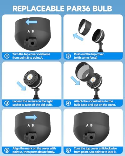 Landscape Spotlight 10W PAR36 LED Landscape Bulb 2700K 12V 1Pc - Image 5