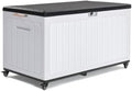 YITAHOME 90 Gallon Outdoor Double-Wall Deck Box with 6 Swivel Wheels by YITAHOME