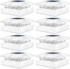 Peasur 8 Packs 4x4 White Solar Post Cap Lights Outdoor with 3 Modes by Peasur