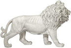 Design Toscano Regal Lion Sentinel of Grisham Manor Outdoor Entryway Garden Statue, Left, 37 Inch Tall, Cast Stone Resin, Antique Stone - Image 5