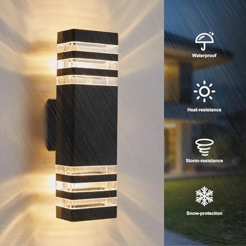 LMP LED Outdoor Wall Light, Aluminum IP65 Waterproof Porch Lights - Image 2