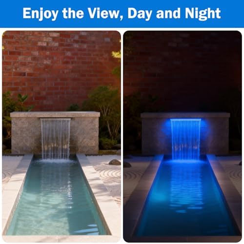 AquaMiracle Pond Waterfall Kit with 4-Stage Filtration & Remote Control LED - Image 2