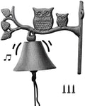 Outdoor Cast Iron Vintage Owl Doorbell, a Dinner Bell with a Farmhouse Style Design, Perfect for Home Christmas Garden Shop by Unknown