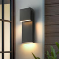 Modern LED Large Outdoor Wall Light 3000K 28W IP65 Waterproof Integrated LED Outdoor Wall Sconce Anti Rust Black Porch Lights Exterior Lighting Outside Lights Fixture for Garage,Balcony,Backyard 1PACK by SIONLOM