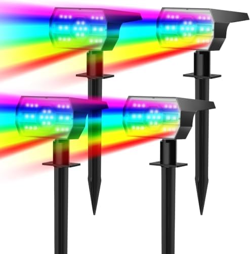 NYMPHY Solar Color Changing Lights - 4 Pack (Multicolor) by NYMPHY