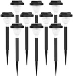 Siatom Solar Pathway Lights 10 Pack, Bright Solar Path Lights Outdoor Waterproof IP65, Walking Path Solar Lights for Outside, Garden, Lawn, Walkway, Yard (Cold White) - Image 7