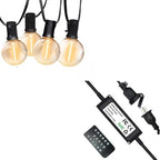 SUNTHIN Globe Outdoor String Lights 97FT with 240W Outdoor Dimmer for String Lights,Wireless Remote Control Dimmer 50Ft Distance Auto Off Switch Timer for LED Strings Lights by SUNTHIN