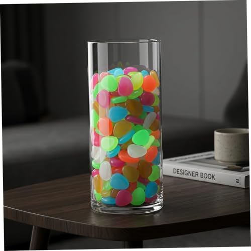 Ciieeo 500pcs Glow the Dark Pebbles for Garden and Yard Multicolored Luminous Resin Stones, Easy to Use and Recharge in Sunlight, for Outdoor Pathways and Landscaping Random Color - Image 5