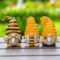OrnamentallyYou Spring & Summer-Themed Garden Statues – Adorable Outdoor Decor for Lawn, Patio & Porch (Buzzy Trio Set of Three Bumble Bee Gnome Figurines, 6" Tiered Tray Home or Garden Decoration) by OrnamentallyYou