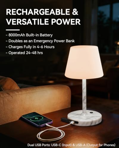 SAIWEYA Outdoor Waterproof Shower Lamp, 8000mAh Rechargeable Bathroom Lamp - Image 4