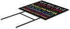 SignPro We Believe Yard Sign | We Believe Sign | Black Lives Matter Sign | Love is Love | Kindness Is Everything | 24" x 18" Corrugated Plastic Yard Signs with H Stakes | Double Sided (1) - Image 3