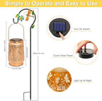 Solar Lanterns Outdoor Dragonfly Garden Decor, Birthday Gifts for Women Mom - Image 4