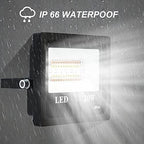 DEEPLITE LED Flood Light 150W Equivalent Outdoor Lights Color Changing Led Stage Landscape Lights, RGB Smart IP66 Wterproof Outdoor Floodlight Multicolor Wall Lights for Garden Yard - 2 Pack - Image 3