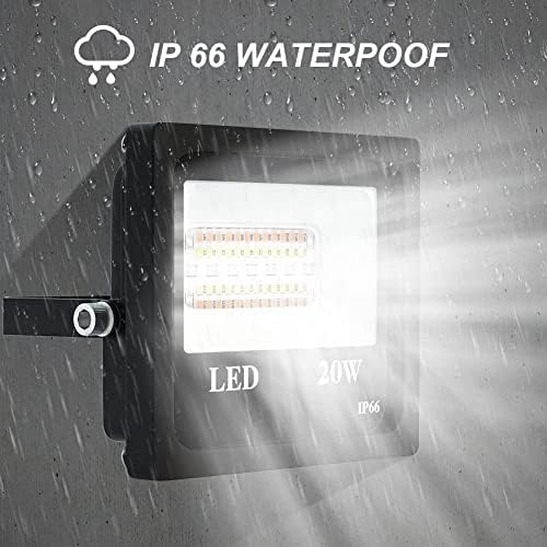 DEEPLITE LED Flood Light 150W Equivalent Outdoor Lights Color Changing Led Stage Landscape Lights, RGB Smart IP66 Wterproof Outdoor Floodlight Multicolor Wall Lights for Garden Yard - 2 Pack - Image 3