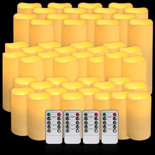 48-Pack LED Flameless Candles with Remote Control - Perfect for Home, Parties, and Special Occasions - Create a Magical Ambiance Effortlessly(Three Sizes) - Image 2