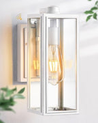 VIANIS White Outdoor Lighting Fixtures, Dusk to Dawn Outdoor Lighting, Exterior Light Fixture Wall Mount for House, Anti-Rust Aluminium Porch Lights Outdoor for Patio, Entryway by VIANISLIGHTING